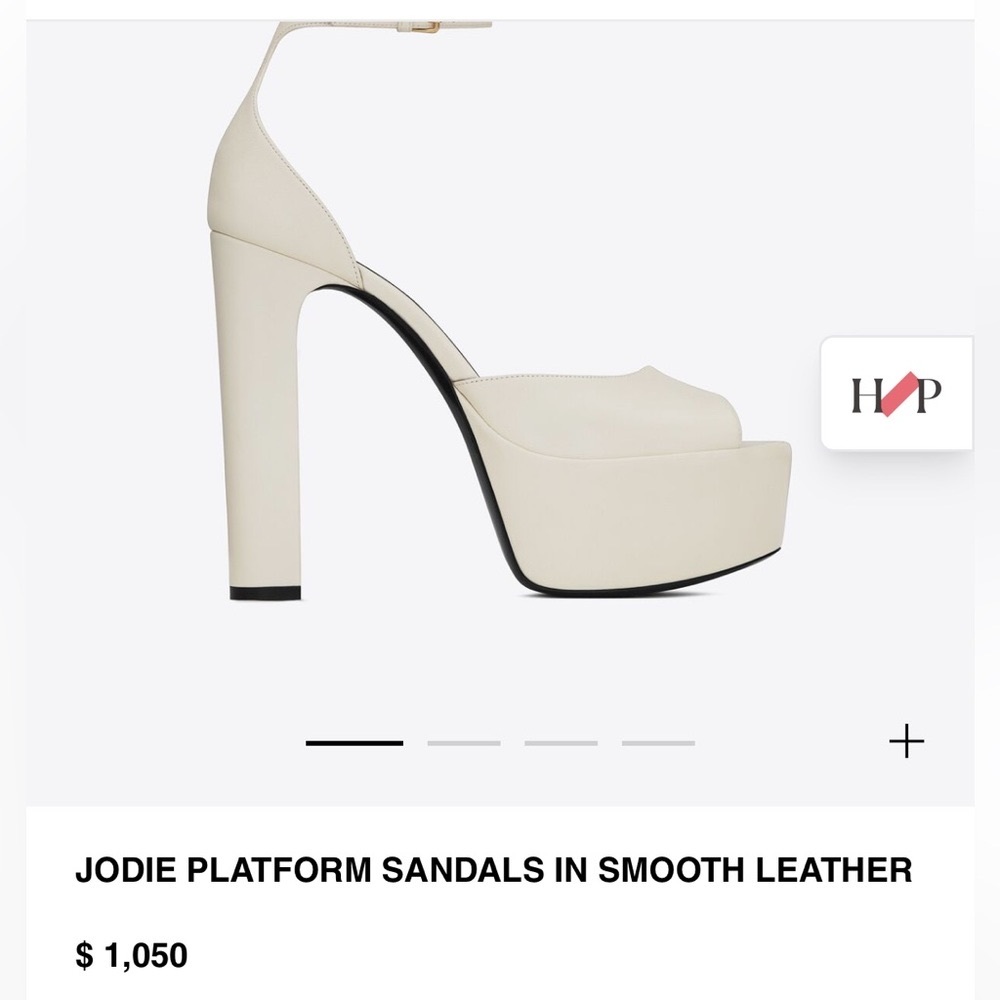 YSL Pearl Platform Heels Jodie Size 7.5